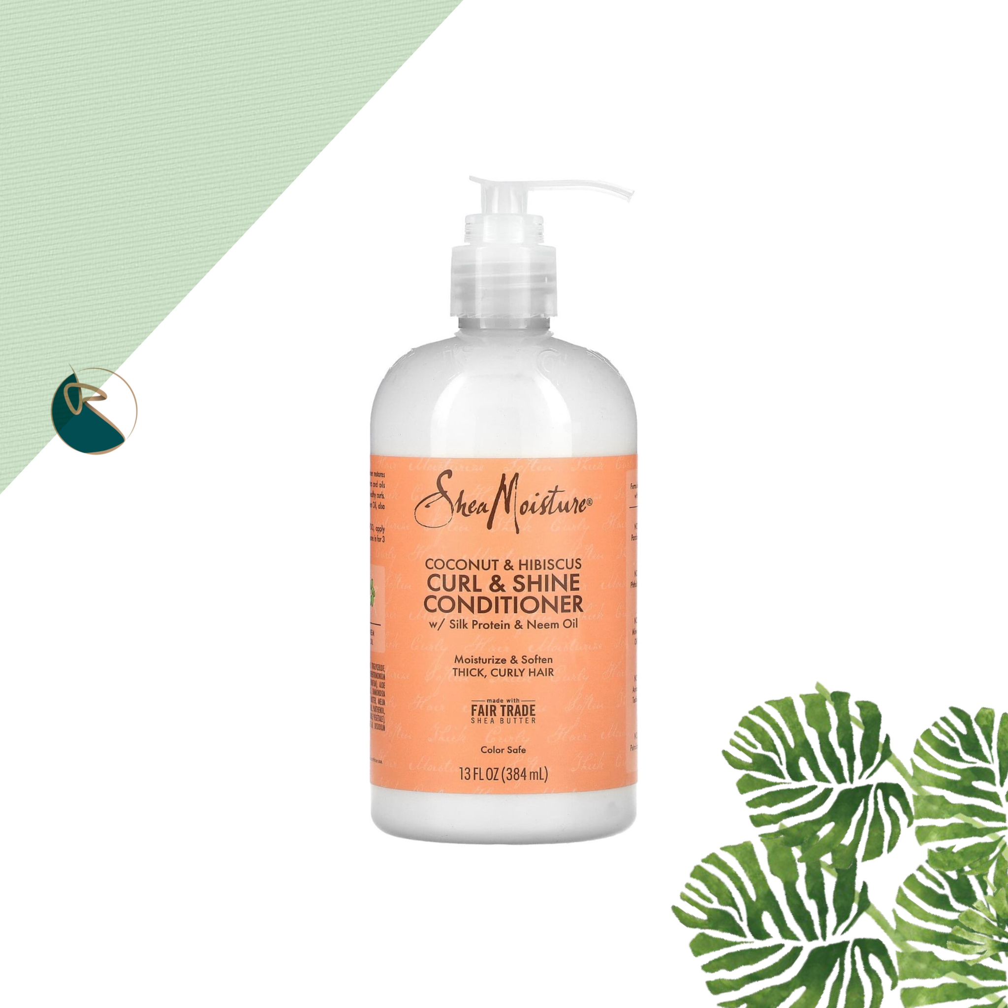 Shea Moisture Cocnut &amp; Hibiscus Curl &amp; Shine Conditioner 384Ml